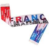 France Soccer Fan Scarf, Lightweight Double-Sided Supporter Scarf, Game Day Fan Gift for Men Women, 55.1 in x 7.1 in (140 cm x 18 cm)