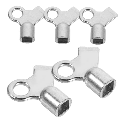 HOMSFOU 5 pezzi Chiavi per Radiatori con Quadrata Strumenti Leggeri e Versatili per Valvole Sfiato Accessori per Spurgo Termosifoni Uso Professionale e Te