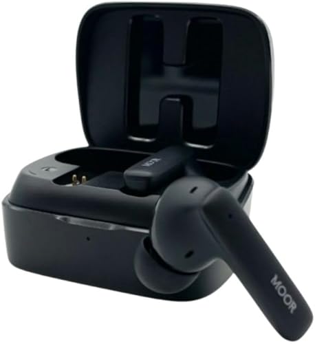 Miniatura 10 de MOOR Auriculares inalámbricos Bluetooth, auriculares con cancelación de ruido con graves profundos, ANC híbrido, modo de transparencia, IPX5