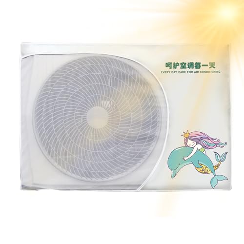Aire Acondicionado Covers for Outside Units, Full AC Unit Defender, Adjustable Mesh Shield, 33,46 x 12,6 x 22,44 pulgadas, Heat Release Design, Protective Equipment for Home, Hotel, Dorm