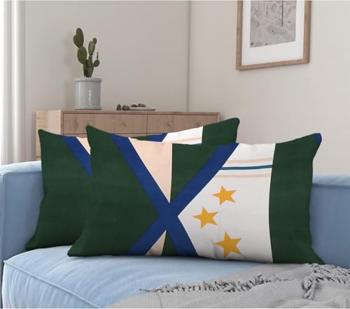Image of la'amour Cotton Elastic Fitted Bedsheets with 2 King Size Pillow Covers Double Bed with All Around Elastic Supersoft Size - 72 King Sizex78+10 inches Color - Green White