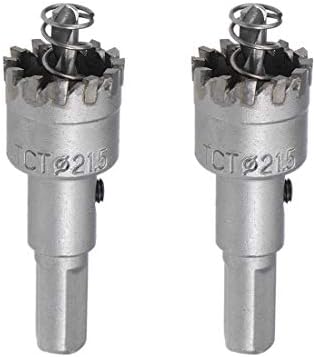 sourcing map 18mm Carbide Hole Cutter, TCT Hole Saws for Stainless Steel Sheet Metal, High Density Carbide Tooth, 2pcs