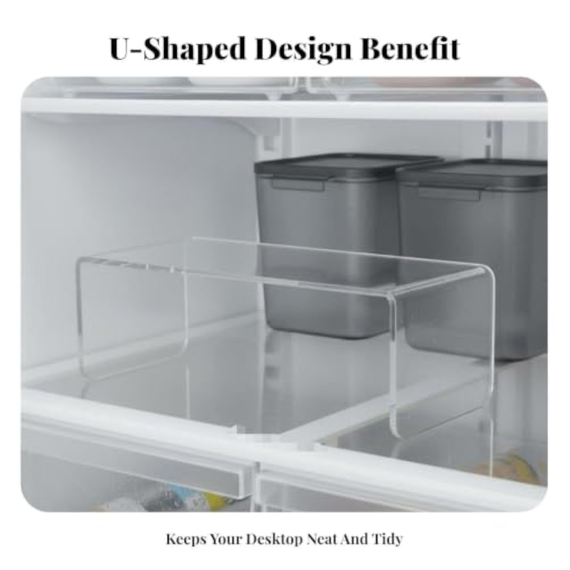 U-Shaped Acrylic Riser, Multi-Function Display Stand