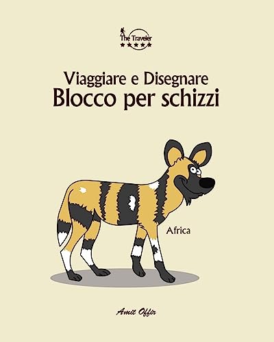 Blocco per Schizzi: Viaggiare e Disegnare: Africa (8x10 Pollici / 170 Pagine) (Italian Edition)