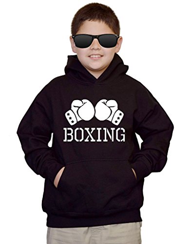 Interstate Apparel Youth Boxing Glove V434 Black Kids Sweatshirt Hoodie ...