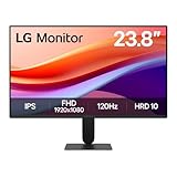 LG 24U411A-B 24-inch Full HD (1920 x 1080) IPS Computer Monitor, 120Hz, HDR10, Reader Mode, Flicker Safe, HDMI, Slim Stand Base, Black