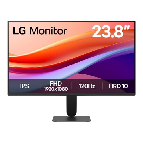 LG 24U411A-B 24-inch Full HD (1920 x 1080) IPS Computer Monitor, 120Hz, HDR10, Reader Mode, Flicker...