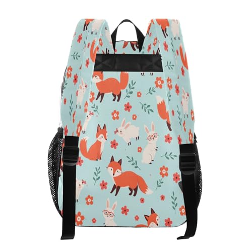 Clear Backpack for School Fox Pattern Transparent Bookbag for Girls See Through PVC Boy Backpacks3