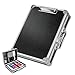 SUNNYNEST File Organiser with Lock,Metal File Box Hard Case Document Box,Aluminium Combination Lock File Box With Handle Portable Waterproof Document Organiser,Home Office Filing Folder for Bill