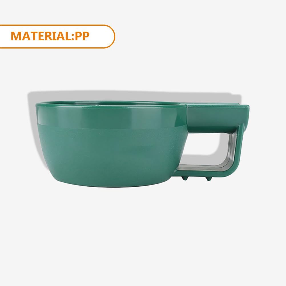 Healeved Bol De Rasage En Plastique Vert Avec Design Profond Et Antidérapant, Idéal Pour À Barbe Et Mousse À Raser, Portable Et Pratique Pour Usage À Domicile Ou En Voyage