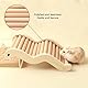 BUCATSTATE Hamster-Kletterleiter, Holz-Kletterspielzeug und Brückenkäfig-Dekoration für Hamster, Rennmäuse, Mäuse und Kleintiere (Schlangenmuster)