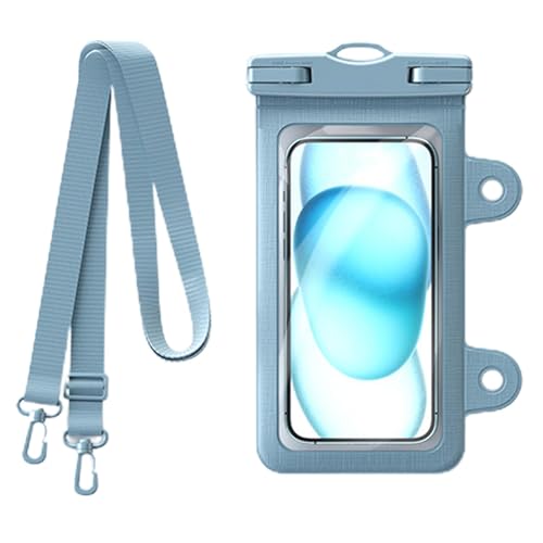 Bolsa impermeable para teléfono – Bolsa de PVC táctil para teléfono | Bolsa impermeable transparente seca con correa ajustable | Bolsa impermeable para teléfono móvil | Protector de teléfono para
