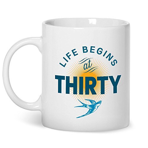 Simplyeo 30th Birthday, 30th Birthday Gift, 30th Birthday Gifts For Men, 30th birthday gifts for women, 1986 Birthday, Life Begins At 30, Coffee Mug