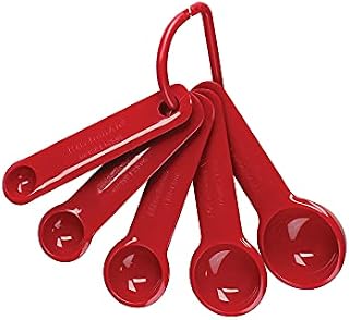 KitchenAid Universal Measuring Spoon Set, Durable and Easy to Clean, Empire Red, Set of 5