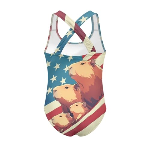 Yzaoxia Girls One Piece Swimsuits Summer Beach Bathing Suit for Kids Swim Suits Stretchy Swimwear Tummy Control Bikini 5-14Y2