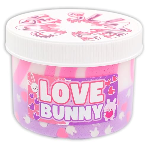 Love Bunny - Hybrid Textured Easter Slime 8 fl/oz - Handmade in USA - Dope Slimes - Purple/Pink