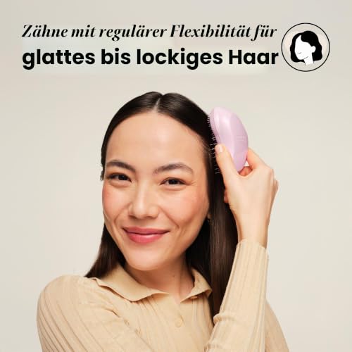 Tangle Teezer Original Haarbürste gegen Ziehen, Rosa, feine Haarbürste, pflegt das Haar, gegen Ziehen, weicher Kamm, gegen Haarbruch – Ansicht 3