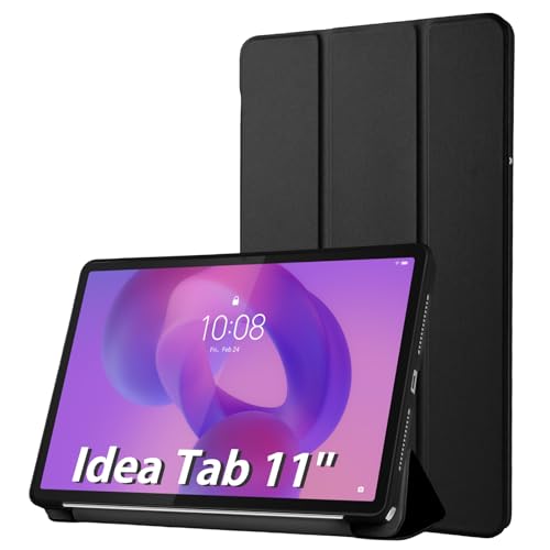 Simpeak Hülle Kompatibel mit Lenovo Idea Tab 2025 11 Zoll, Ultra Dünn mit Standfunktion Schutzhülle Kompatibel für Idea Tab, Taschen Hülle, Schwarz