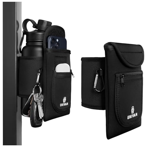 Magnetische Tasche – Magnetic Gym Bag für Handy, Schlüssel & Zubehör – Starke Magnete für Trinkflaschen 0,5–1,5L – Sicher & praktisch – Schlüsselkarabiner – Für Männer & Frauen, Fitnessstudio & Alltag