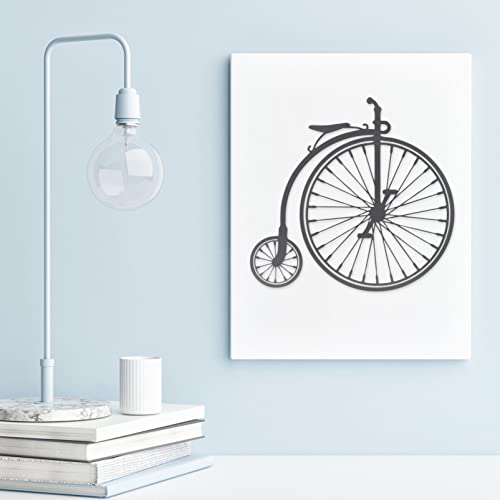 Homsfou Retro Bicycle Wall Art Decor Metal Bike Wall Art Iron Antique Style Bicycle Wall Decor High Wheel Bicycle Wall Hanging Wall Pendant Cycling Room Sign For Home Gym Decor #TOP2