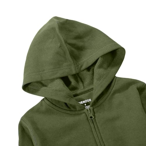 Bienzoe Boys Zip Up Hoodie: Kids Soft Anti-Pilling Fleece School Uniform Sweatshirt2