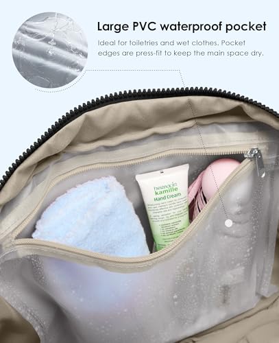 Gym Bag for Women, Travel Duffle Bags with Wet Pocket, Lightweight Carry on Bag Overnight Weekender Duffel Bag, Water Resistant (Black)4