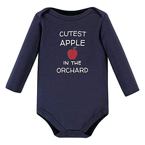 Image of Hudson Baby baby-boys Cotton Long-sleeve Bodysuits 5-pack