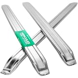 MOOVMOOV Smontagomme Hercules - 30 cm in Acciaio Rinforzato - Set da 3 - Doppia Estremità Ergonomica - Moto, Scooter, Quad, Monopattino, Carriola, Tosaerba