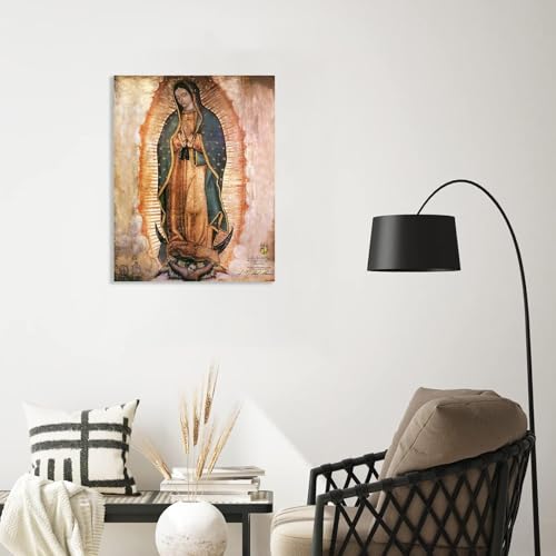 Affiches et impressions mur femmes Guadalupe Lady au Mexique art peinture salon 90x70