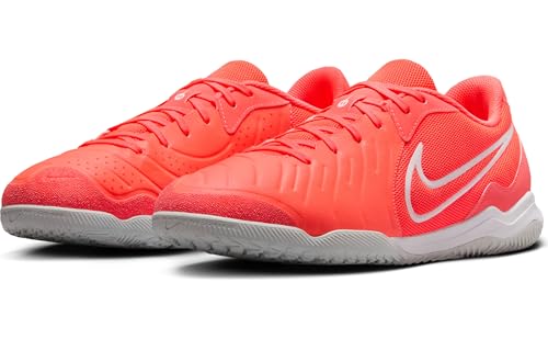 Nike Nike Tiempo Legend 10 Academy Indoor/Court Low-Top Soccer Shoes (DV4341-800, Hot Lava/White) Size 10