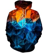 Sudadera con capucha unisex con estampado en 3D de