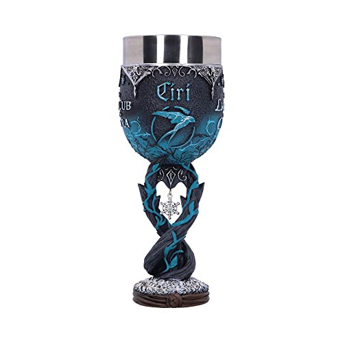 Nemesis Now The Witcher Ciri Kelch, offizielles Lizenzprodukt, Blau, 19,5 cm, Harz