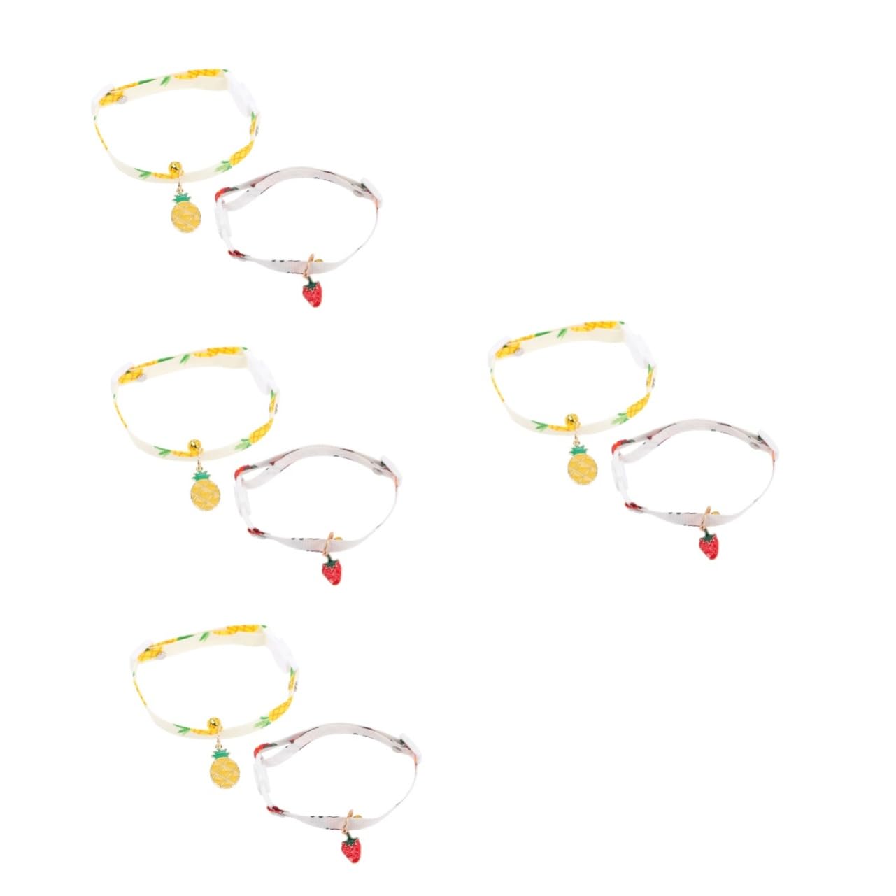 Collier de chat avec cloche d'été lot de 8 colliers pour petits animaux de compagnie YARNOW