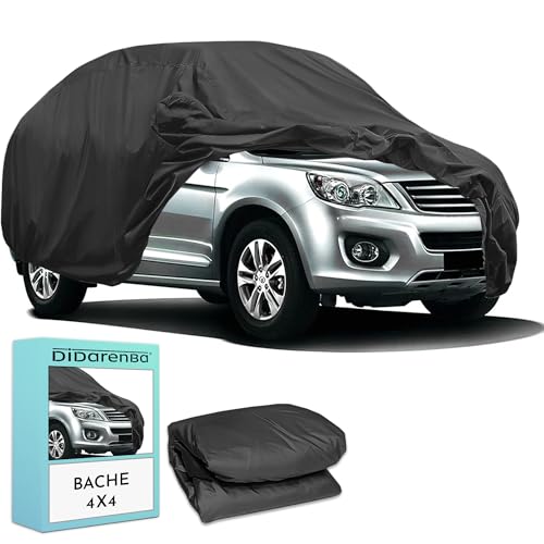 Housse de Protection pour Voiture SUV Compatible avec Tous les Types de SUV 4x4, Tout-Terrain, Fourgonnettes, Monospaces et Familiales en Matière PEVA