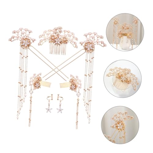 Ensemble de 7 bâtonnets à cheveux pour mariage chinois chic - 6