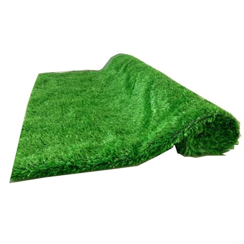 Alfombra de césped artificial verde sintético para césped de 20 mm de altura, para interiores y exteriores, paisaje, jardín, parque infantil, balcón, patio, cubierta para suelo (1 x 1 m)