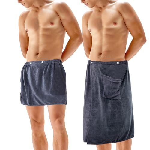 Pluvyze 2 toallas de sauna para hombre, para sauna, para hombre, sauna