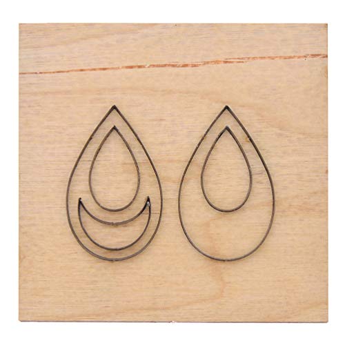 CHZIMADE Scrapbook Embossing Wooden Die Cutting Leather Mold for DIY Art Crafts Fabric Aceessory Earring Jewelry Making and Home Decoration