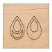 CHZIMADE Scrapbook Embossing Wooden Die Cutting Leather Mold for DIY Art Crafts Fabric Aceessory Earring Jewelry Making and Home Decoration