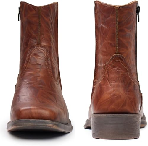 Image of SUREWAY Men's Western Chelsea Cowboy Boots