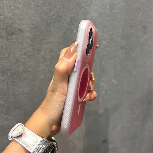 Coque rose iPhone 15 Pro Max dégradé bonbon pour look estival