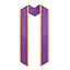Purple + Gold Trim