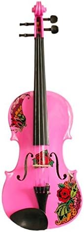 rozanna de violines mariposa rosa tatuaje, 4 cuerdas violín, rosa con  purpurina, 4/4 (rtp9044) : Instrumentos Musicales - Amazon.com