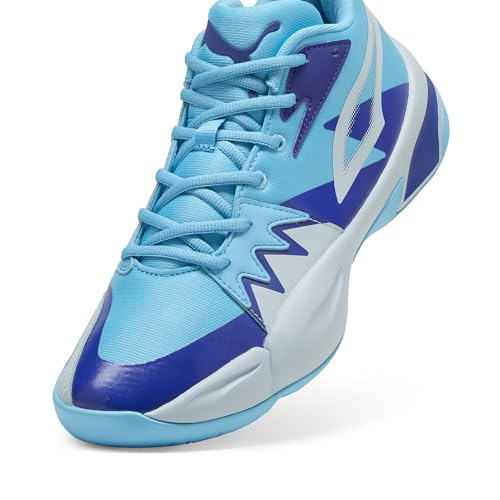 PUMA Men's Genetics Basketball Shoes, Black-for All Time Red, 144