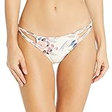 Billabong Women's Float On by Tropic Floral Bikini Bottom, Seashell, M