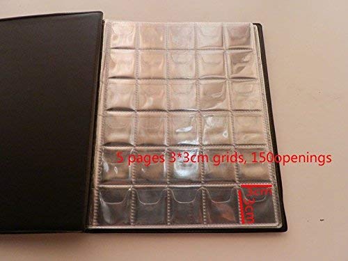 Susuntas 250 Pockets Coins Album Collection Book Mini Penny Coin Storage Album Book Collecting Coin Holders for Collector Gifts Supplies (deep blue)