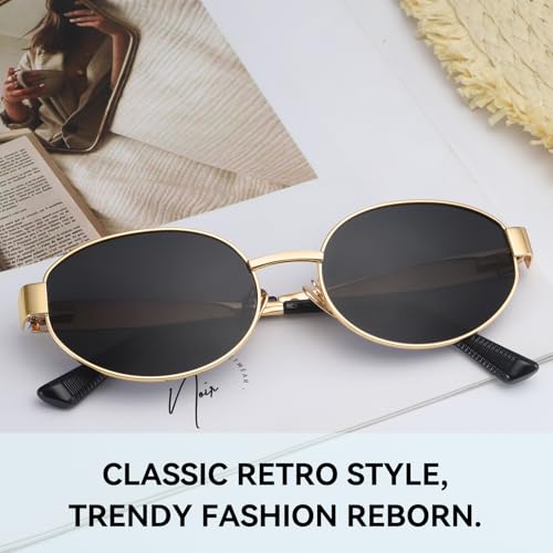 Dollger Retro Polarized Oval Sunglasses for Women Trendy Small Classic Designer Sunglasses Shades UV400 Protection2