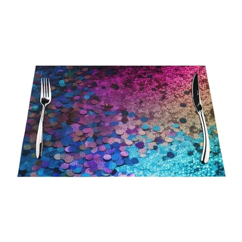 Sets de table anti-tache lavables contre la chaleur lot de 6 - 3
