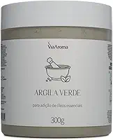 Argila Verde - Auxilia Na Redução e Controle Da Oleosidade | Indicado Para Todos Tipos De Pele e Cabelo 300g - Via Aroma