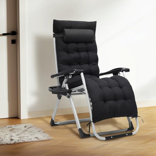 Monibloom A15-LC-004-1P-BK Reinforced Zero Gravity Chair thumb #1